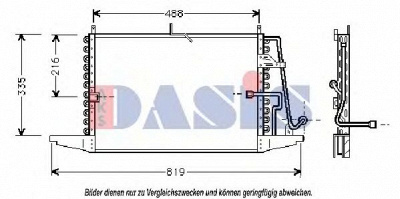 AKS DASIS 092080n -  Конденсатор, кондиционер